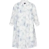 Dreimaster Vestido 'Vintage' azul pombo / azul pastel / branco