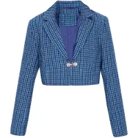 LYNNEA Blazer 'Fashion Look' azul / índigo / azul ciano / preto