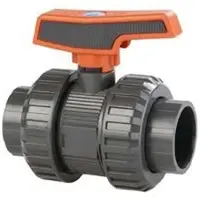 Cepex 37043 Válvulas De Esfera Pvc-u Ø50 Série Standard Ptfe Epdm Encaixe Para Colagem Ponto Preto