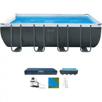 Intex Piscina Retangular Com Estrutura Acima Do Solo Aço Ultra Xtr 549x274x132 Cm