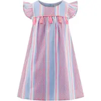 Happy girls Vestido azul claro / cor-de-rosa / amora