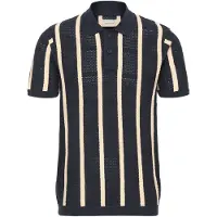 Blend Camisa ' BHDarin Striped ' azul escuro / mocha