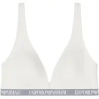 Emporio Armani para mulher. EW000436_AF19026 Soutien de banda com logótipo branco (M), Homewear, Algodão