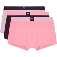 Emporio Armani para homem. EM002205_AF20673 Conjunto 3 cuecas boxer rosa, castanho (XL), Homewear, Grená, Algodão