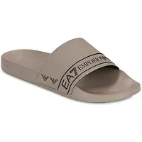 EA7 unisex. 7X000110_AF15128 Chinelos Tape Slide bege (43), Plano, Nenhum, Beachwear, PVC