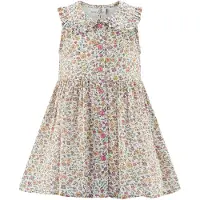 Happy girls Vestido creme / amarelo / cinzento claro / rosa escurecido