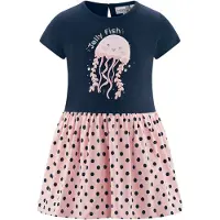 Happy girls Vestido navy / cor-de-rosa