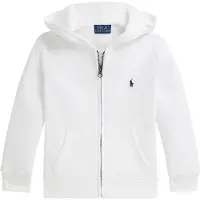 Ralph Lauren para menino. 322799360501 Camisola de lã com fecho de correr branca (3años= 102/108cm), Branco, Casual, Algodão, moda infa