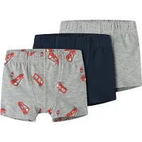 Name it Boxers Grey Firetruck 3 Unidades