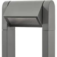 LINDBY Candeeiro de caminho LED Meloni, antracite, 65 cm, IP65 giratória