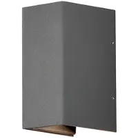 Konstsmide Cremona 8 cm antracite, candeeiro de parede exterior LED