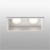 Faro Candeeiro de embutir Hyde, 2 luzes IP44 em branco