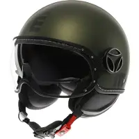 Momo Design FGTR Evo Capacete Mate/Preto/Verde 57 unissexo