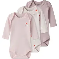 Name it Body De Manga Comprida Carinaria Heart 3 Unidades