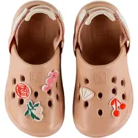 Liewood Sapatos abertos 'Milas' verde escuro / rosa escurecido / vermelho / branco