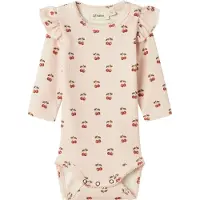 Name it Macacão/Body 'NBFLAVO EVE' oliveira / cor-de-rosa / vermelho cereja