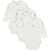 Petit Bateau Macacão/Body bege / branco