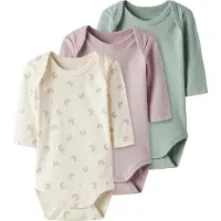 Name it Body De Manga Comprida Jet Rainbow 3 Unidades