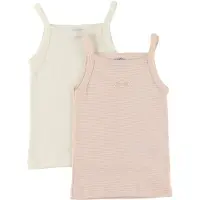 Petit Bateau Camisola interior cor-de-rosa / branco