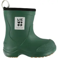 Liewood Bota de borracha 'Aston' esmeralda / preto / branco
