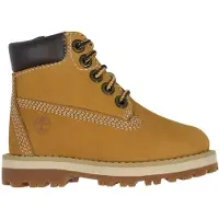 Timberland unisex para criança. TB0A28VM2311 Botas de couro com atacadores Courma amarelo (26), Plano, Cordão, Zíper, Casual, moda infantil