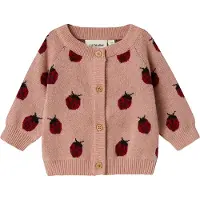 Lil´ Atelier Casaco de malha 'NBFLULIO' rosa escurecido / bordeaux / preto