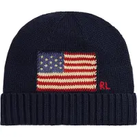Ralph Lauren unisex. 323980672001 Boné de algodão penteado com bandeira marinho (L/XL), Casual