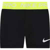 Nike Calças 'NP' amarelo néon / preto / branco