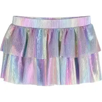 Billieblush para menina. U21968 Saia com folhos multicolorida (4Y= 102cm), Casual, Poliéster, moda infantil