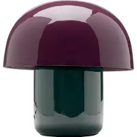 Kare Candeeiro de mesa Mushroom, roxo/verde, metal, 20 cm, E14