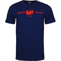 Harvey Miller Camisa marinho / vermelho