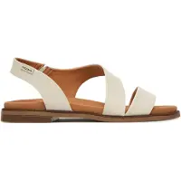 Pikolinos para mulher. W3E-0652 Sandálias de couro Navia off-white (36), Branco, Plano, 1 a 3cm, Nenhum, Casual