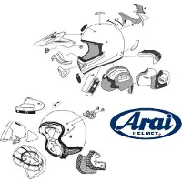 Arai Ventilação Traseira Do Capacete Chaser-v Upper