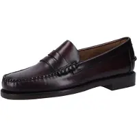 Sebago para homem. 7000300 Classic Dan Leather Loafers castanho-vinho (44), Couro, Plano, 1 a 3cm, Nenhum, Casual, Sapatos de Festa, Clássic