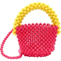 Koosh Malas de tiracolo amarelo / rosa