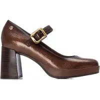 Carmela para mulher. 16253501-TAUPE Sapatos 162535 castanhos (41), Marrom, 5 a 8cm, Fivela, Casual, Clássico, Charão
