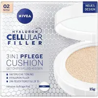 Nivea Hyaluron CELLular Filler 3in1 Care Cushion 02 Medium SPF15 15 g — Fondotinta in Cushion