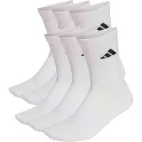 Adidas Meias de Cano Médio Almofadadas Conjunto de 6 Pares