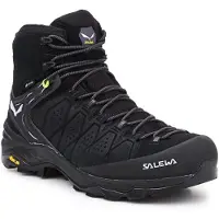 Salewa - Calçado caminhada homem - Alp Trainer 2 Mid GTX M Black/Black para Homem - Tamanho 11 UK - Preto