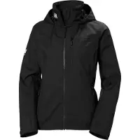 Helly Hansen para mulher. 34448 Casaco náutico Crew Hooded 2.0 preto (M), Casual, Poliéster, Ao ar livre