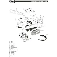 Arai Ventilação Frontal Do Capacete Renegade-v Upper