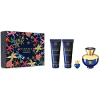 Versace Dylan Blue pour Femme Set regalo EDP 100 ml, Lozione corpo 100 ml, Gel doccia 100 ml and miniature EDP 5 ml 100ml