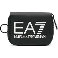 EA7 unisex. 245055_3R910 Carteira Maxilogo preta (OSFA), Preto, Casual, Poliéster