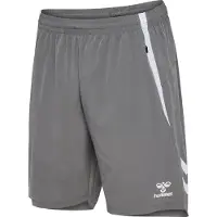 Hummel Calças de desporto 'Lead 2.0' cinzento / branco