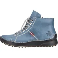 Rieker Botim com fivela azul / vermelho / branco