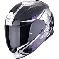 Scorpion Exo-491 Run Capacete Integral Preto/Lilás L unissexo