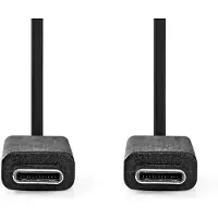 Nedis Ccgl64750bk10 Cabo Usb 3.2 Gen 2 Usb-c M-usb-c M 8k A 20 Gb/s Niquelado 1 M 240w 30hz