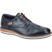 Pikolinos para homem. M1T-4050C1 Avila M1T-4050C1 sapatos de couro azul-marinho escuro (40), Plano, Cordão, Casual