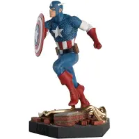 Eaglemoss Hero Collector Figura Em Pose De Batalha Na Escala 1/18 Capitão América