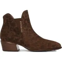 Hispanitas para mulher. PHI254383 Botas de couro Verona castanhas (39), Marrom, 3 a 5cm, Nenhum, Casual, Animal print